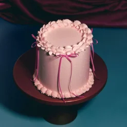 PME kakedekorasjoner med sløyfe rosa