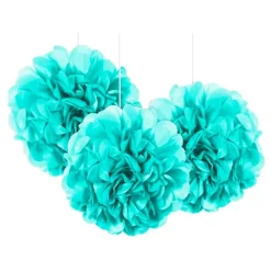 Pom Pom Mini Lyseblå Hengende Dekorasjon