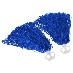 Pom Poms Blå Metallic