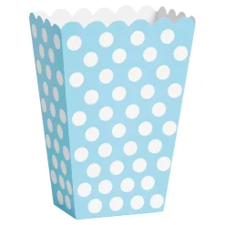Popcornbeger Lyseblå Prikkete