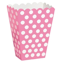 Popcornbeger Rosa Prikkete