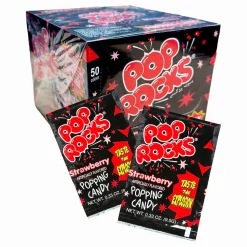 Pop Rocks Popping Candy Jordbær Storpakning