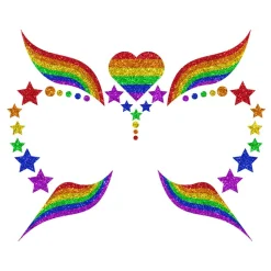 Pride Glitter Selvheftende Sminke
