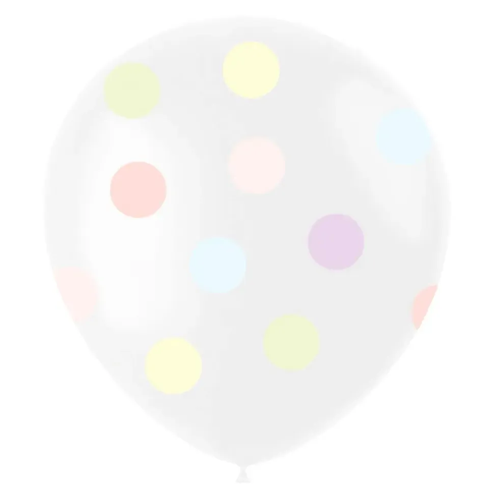 Prikkete pastellballonger
