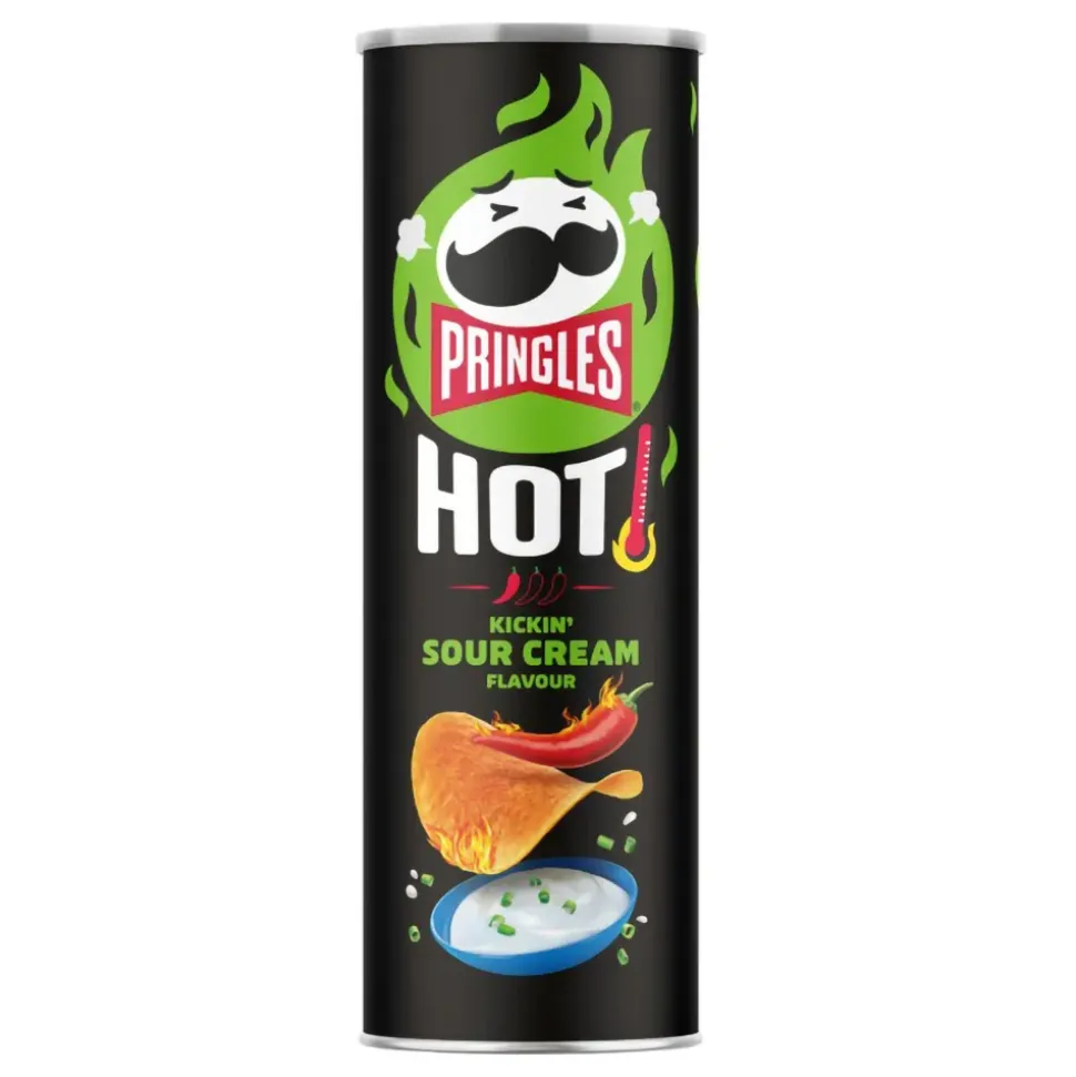 Pringles Hot Kickin' Sour Cream Chips