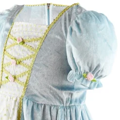 Prinsessekjole Turkis Fløyel Barn