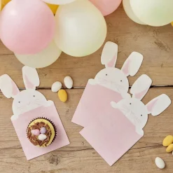 Påskservietter Kanin Eggciting Easter