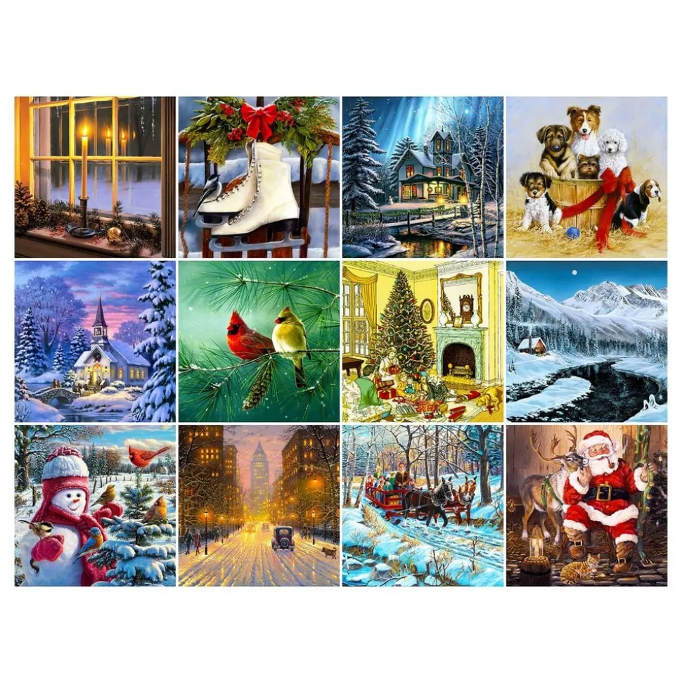 Puslespill Christmas Art Collection Adventskalender