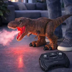 Radiostyrt T-Rex med røykeffekt