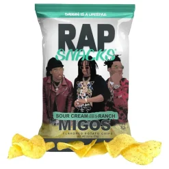 RAP Snacks Migos Sour Cream With A Dab Of Ranch
