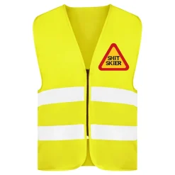 Refleksvest Shit Skier Neongul