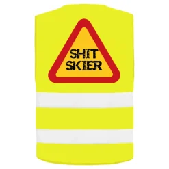 Refleksvest Shit Skier Neongul