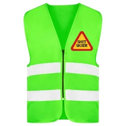 Refleksvest Shit Skier Neongrønn