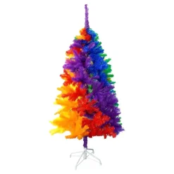 Regnbuefarget Juletre