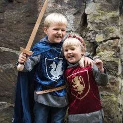 Riddertrøye med Hette Barn Blå