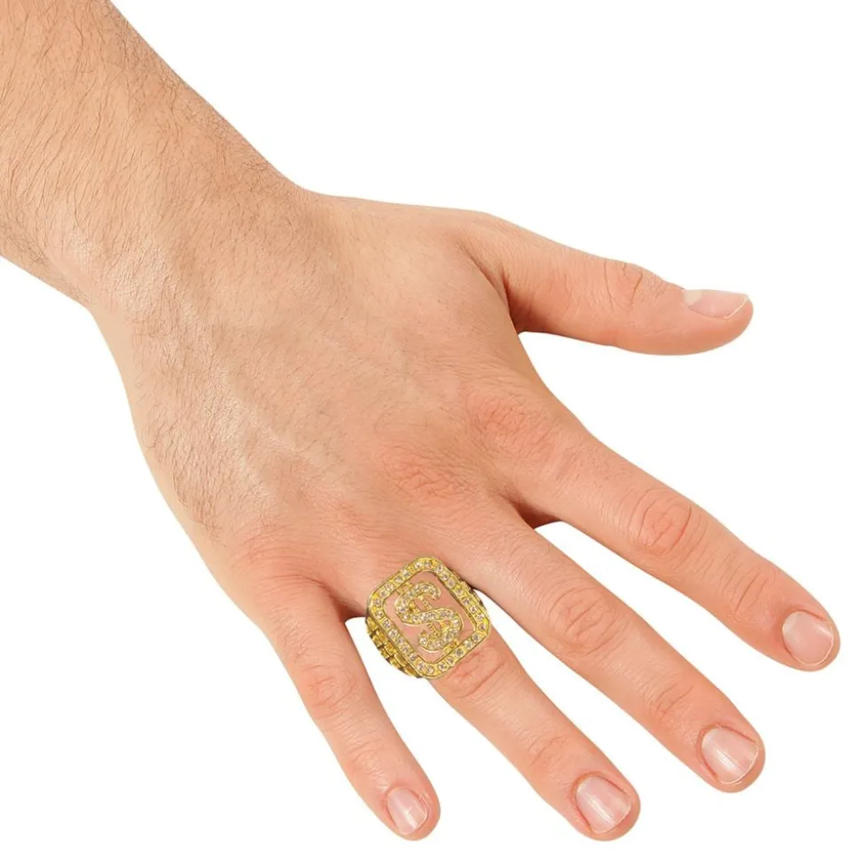 Ring med Dollartegn Gull