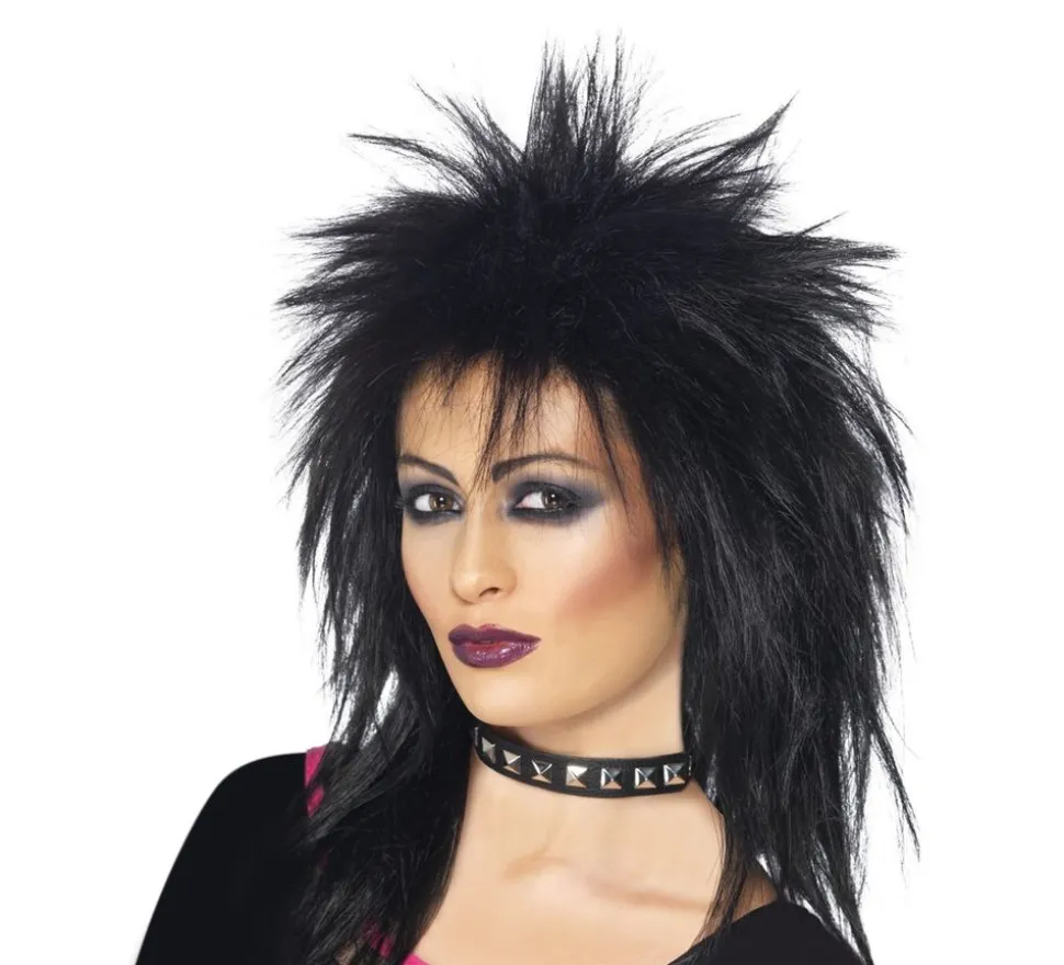 Rockediva Svart Parykk