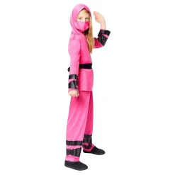 Rosa Ninja Barn Kostyme