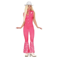 Rosa Western Cowgirl Kostyme