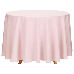 Rund bordduk i stoff Dusty Pink