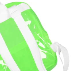 Ryggsekk Transparent Neongrønn