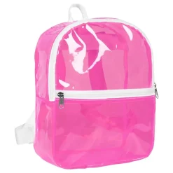 Ryggsekk Transparent Neonrosa
