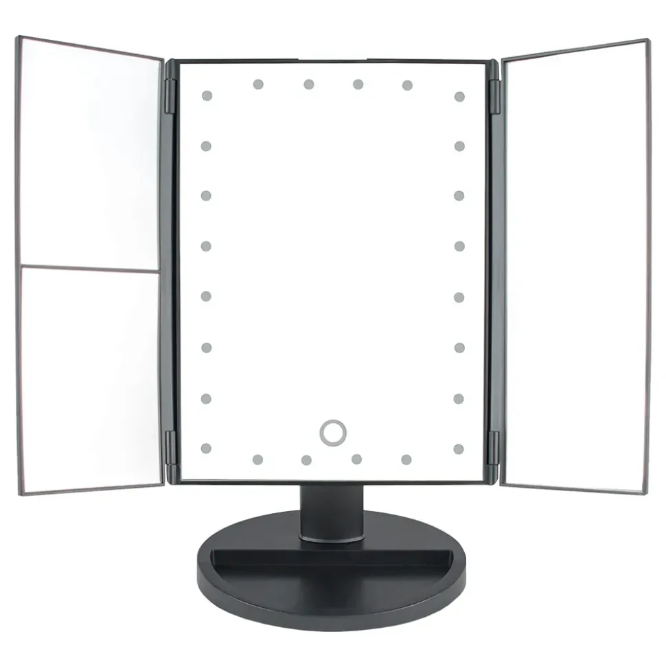 Sammenleggbart Touchscreen LED Sminkespeil