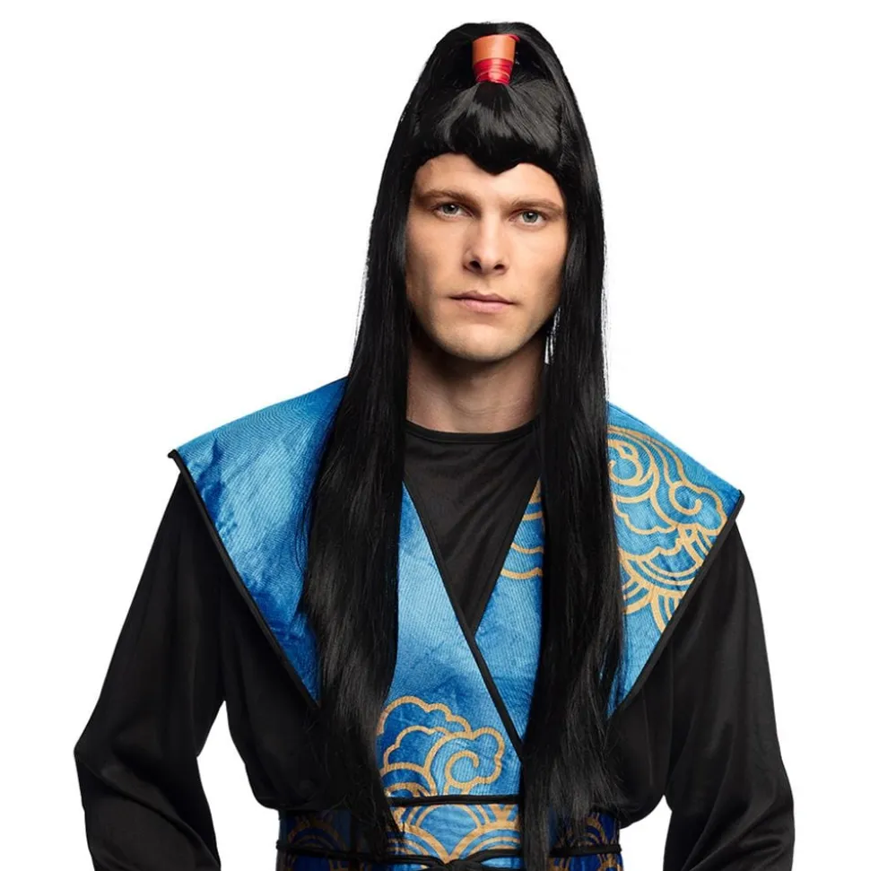 Samurai Svart Parykk