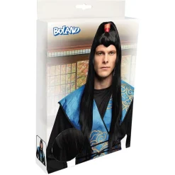 Samurai Svart Parykk