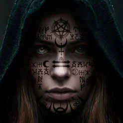 Satanisk ansiktstatovering