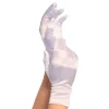 Satenghansker Hvit Deluxe
