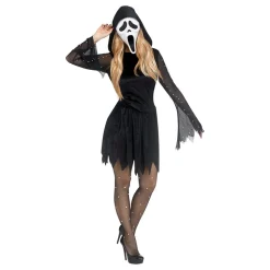 Scream Ghost Face Pearl Kjole Kostyme