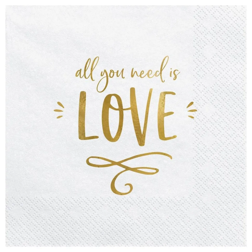 Servietter All You Need Is Love