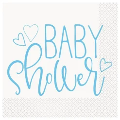 Servietter Blå Baby Shower