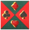 Servietter Casino Grønn/Rød