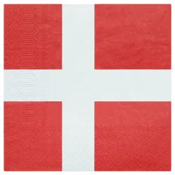 Servietter Dansk Flagg