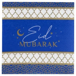 Servietter Eid Mubarak Navy