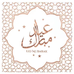 Servietter Eid Mubarak Roségull