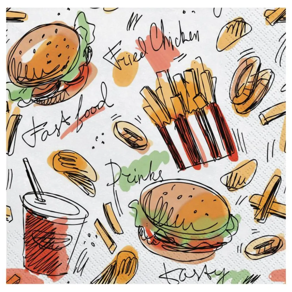 Servietter Fast Food