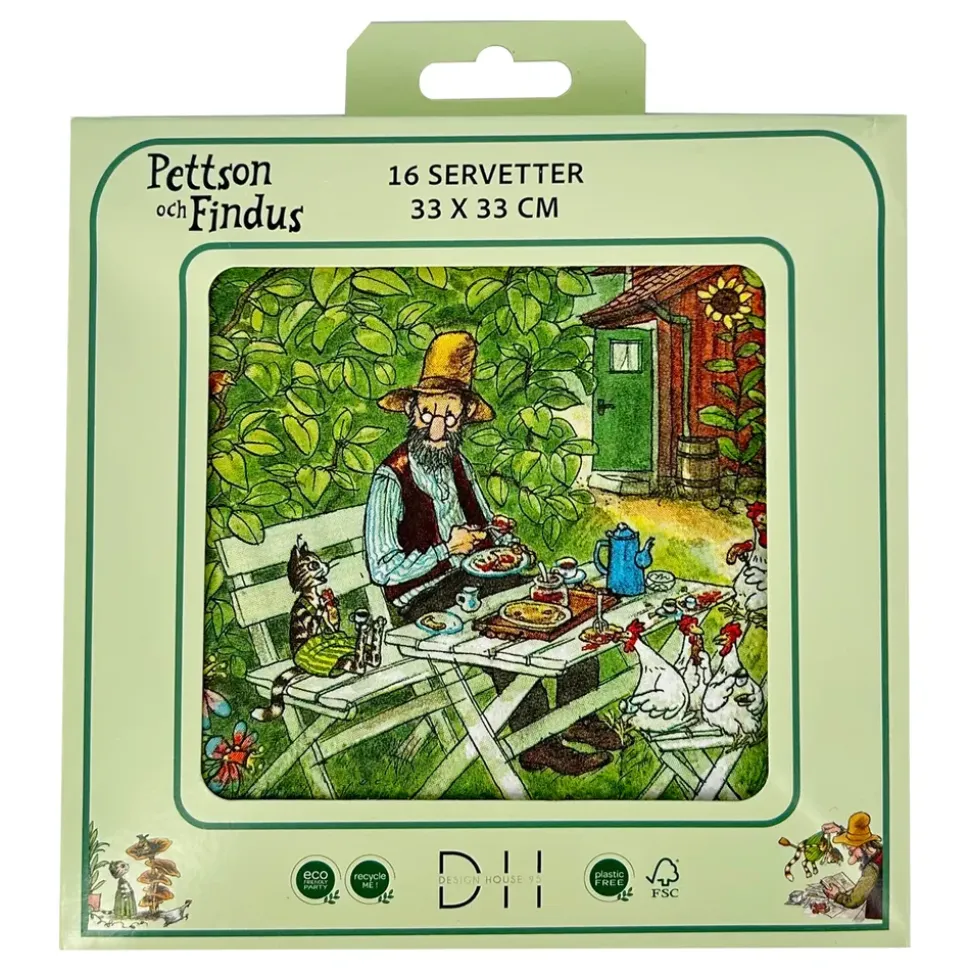 Servietter Fika Pettson & Findus