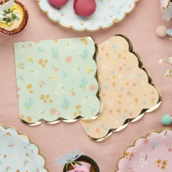 Servietter Floral Pastell