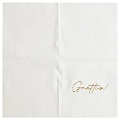 Servietter Grattis!