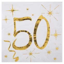 Servietter 50 Gull