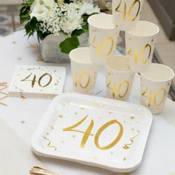 Servietter 40 Gull
