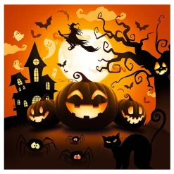 Servietter Halloweengresskar