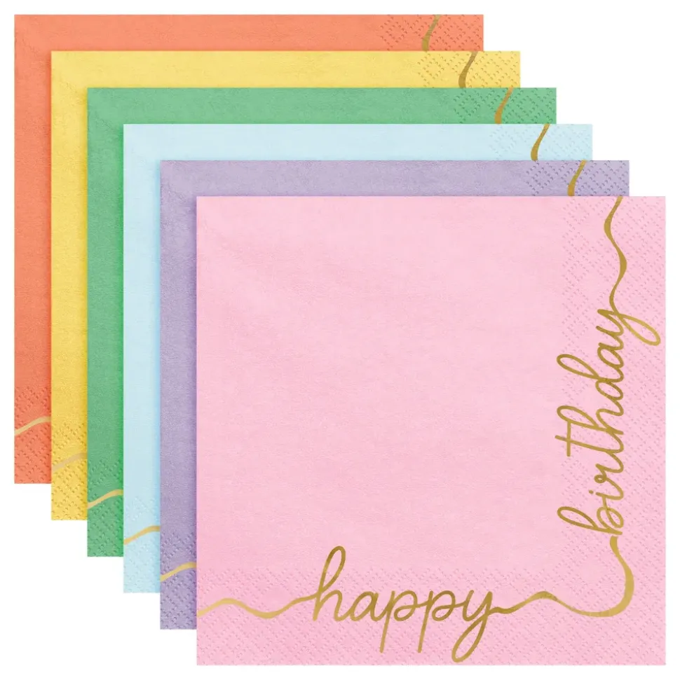 Servietter Happy Birthday Mix