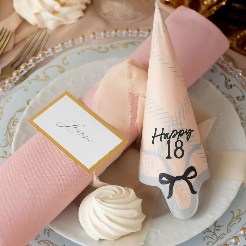 Servietter Happy 18 Rosett