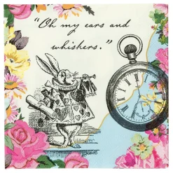 Servietter Klokke Alice Wonderland