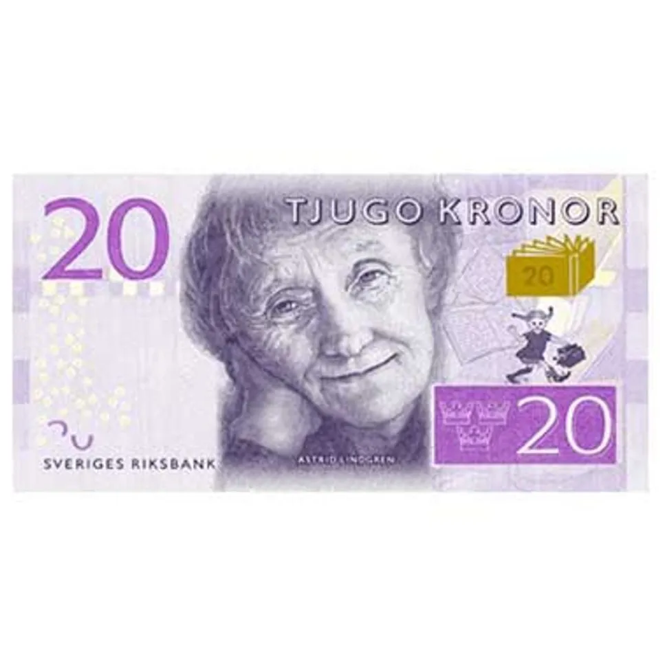 Servietter 20-kronersedler