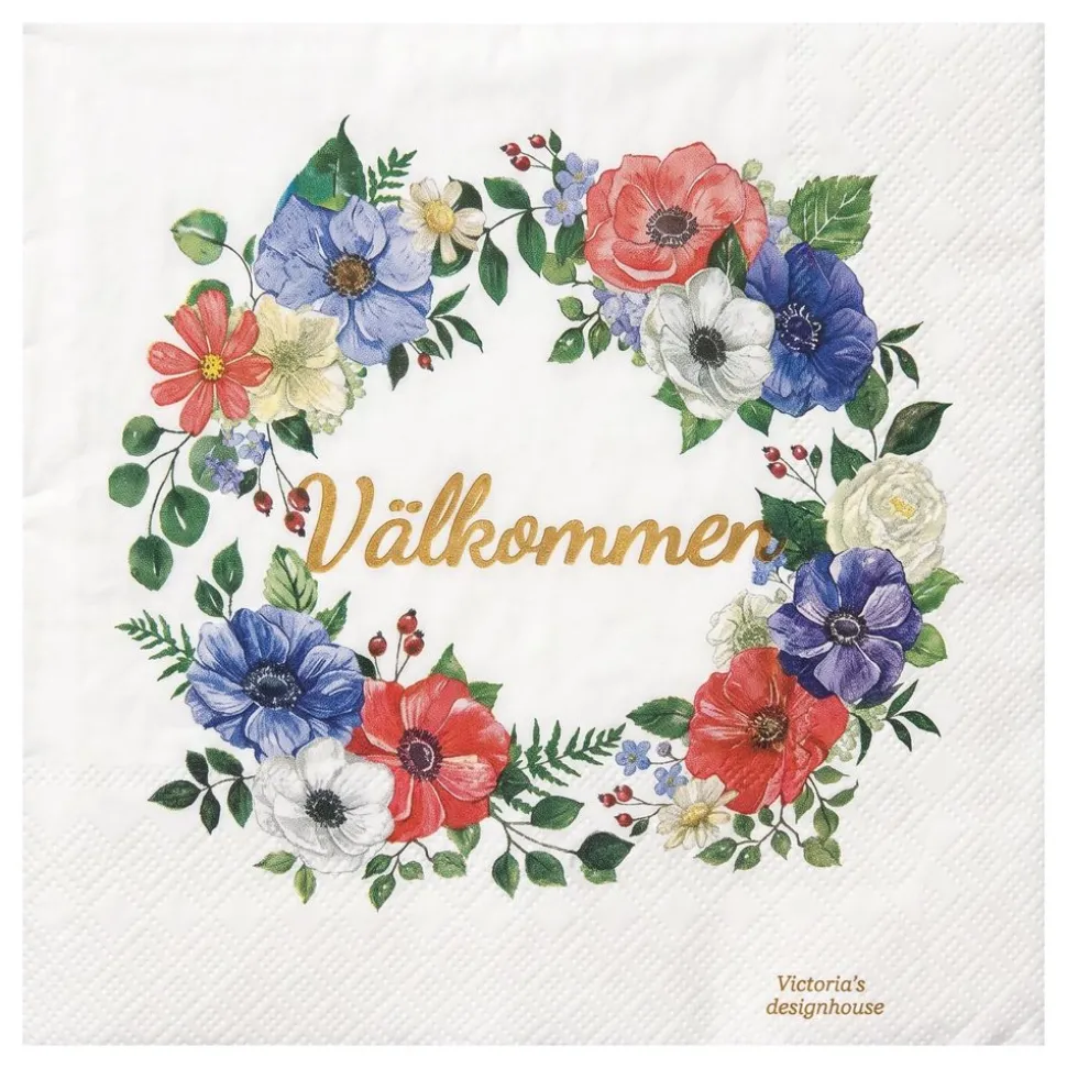 Servietter Midsommar Velkommen